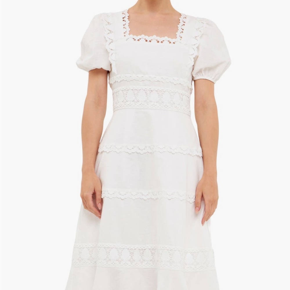 Endless Rose White Lace Dress
